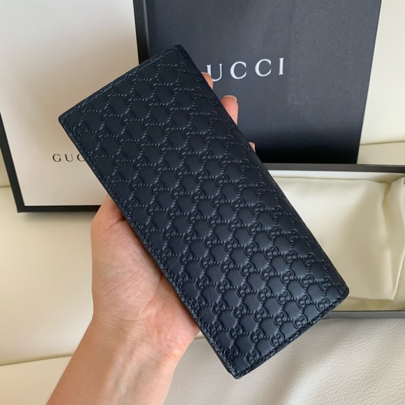 NWT Gucci Wallet Blue Micro GG Men Leather - Picture 4 of 7